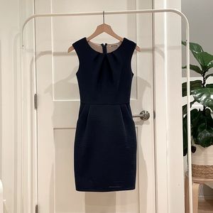 Dark Blue Work Dress w/ Pockets